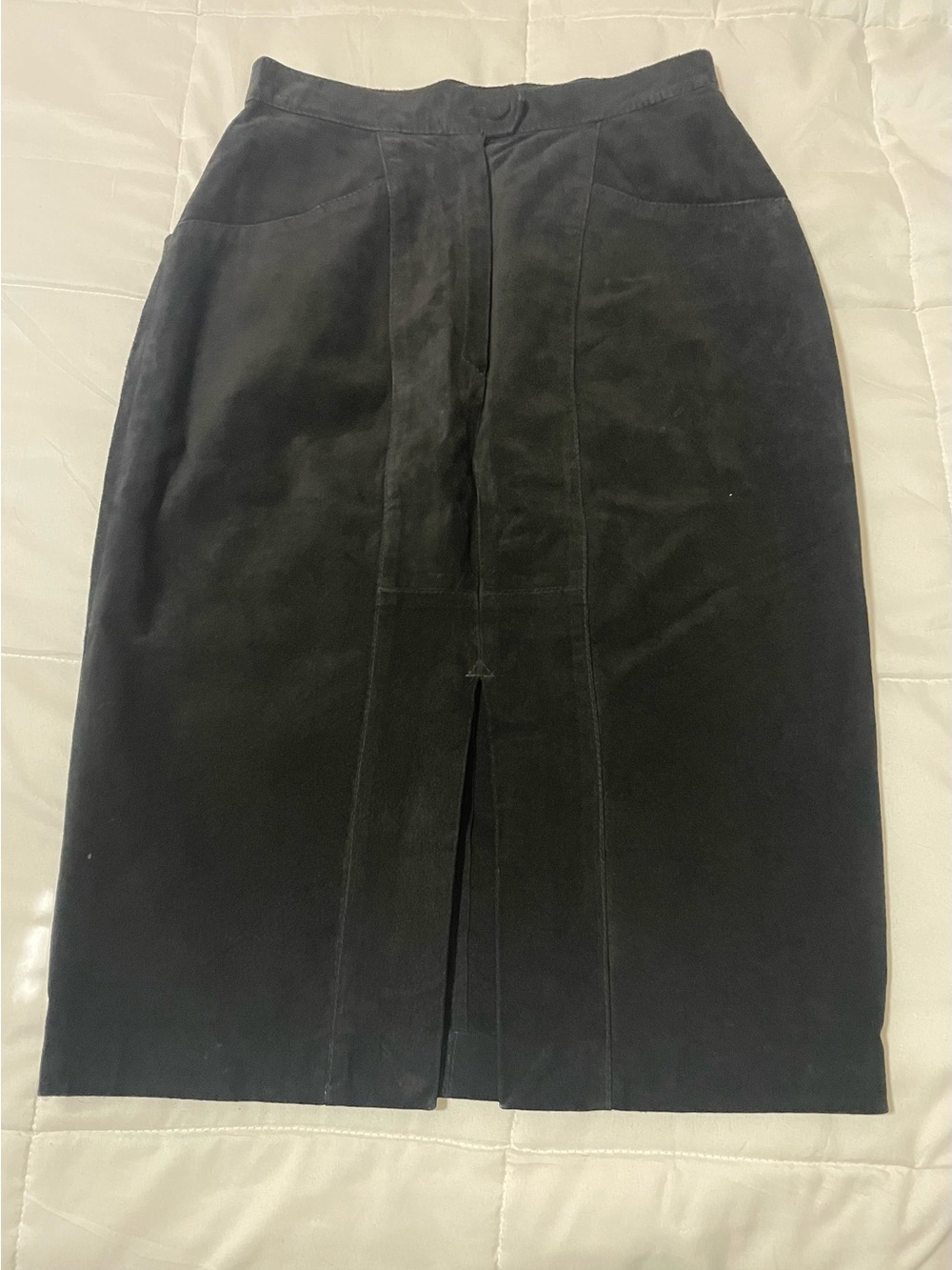 Black Suede Skirt
